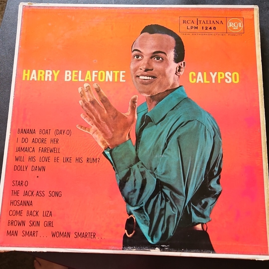 Harry Belafonte Calypso 1956 1st Press vinyl RCA ITALIANA LPM-1248 VG/VG+
