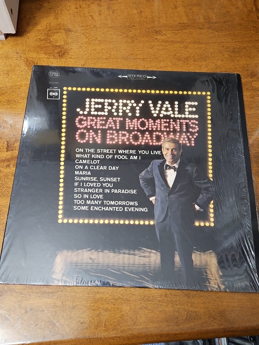 Jerry Vale – Great Moments On Broadway Vinyl, 1966 Columbia – CL 2489 In Shrink