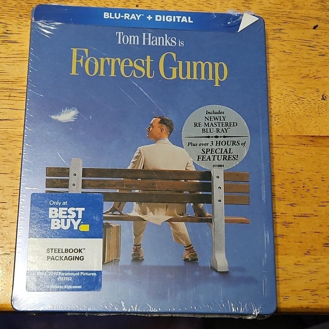 Forrest Gump: 25th Anniversary Edition (Blu-ray) BEST BUY STEELBOOK OOP!!