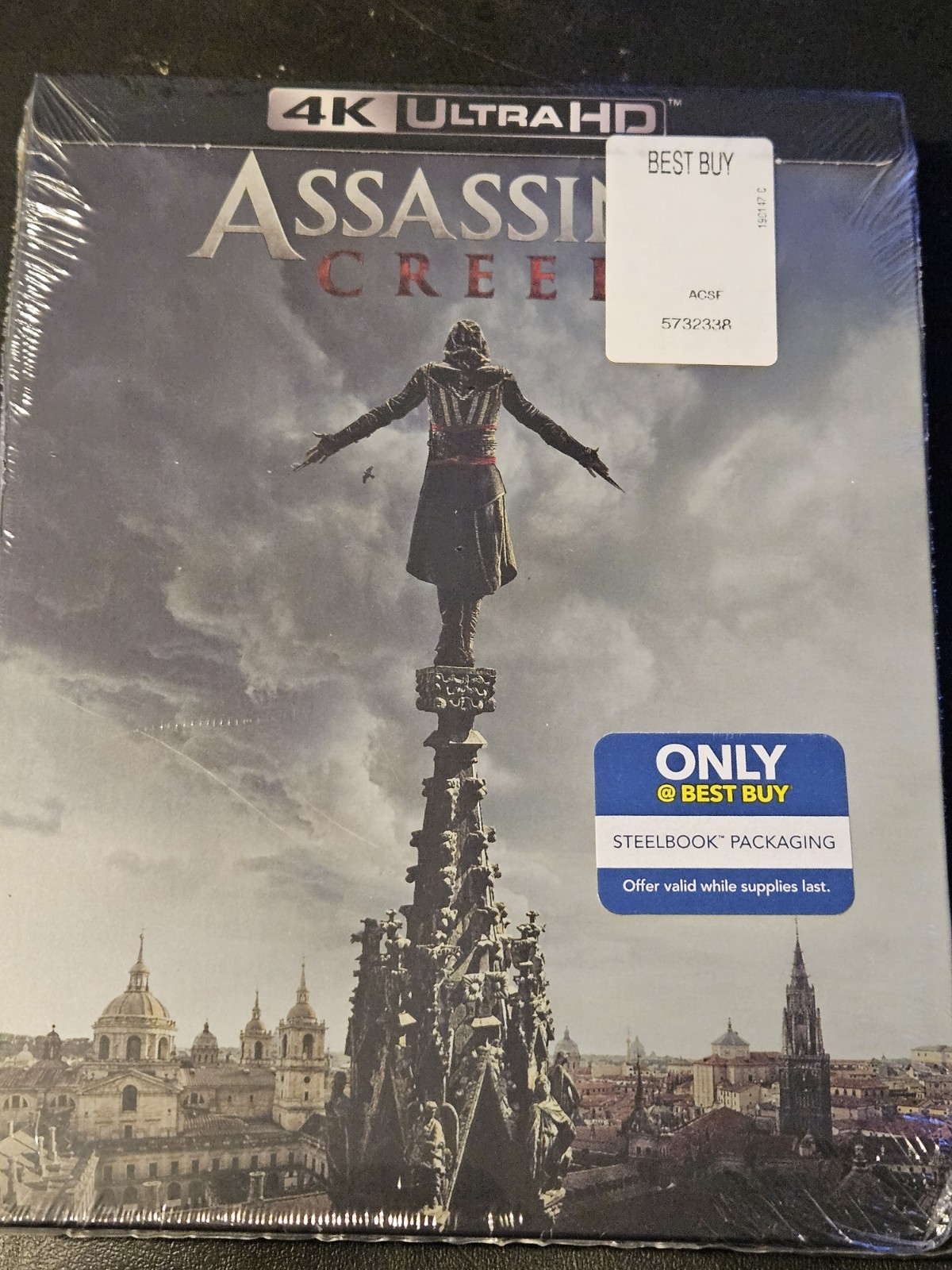 Assassin's Creed 4K Ultra HD Blu-ray Best Buy Exclusive Steelbook New Sealed !