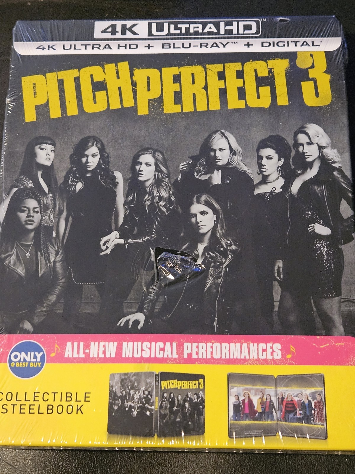 Pitch Perfect 3 4K Steelbook New Sealed! Best Buy Exclusive