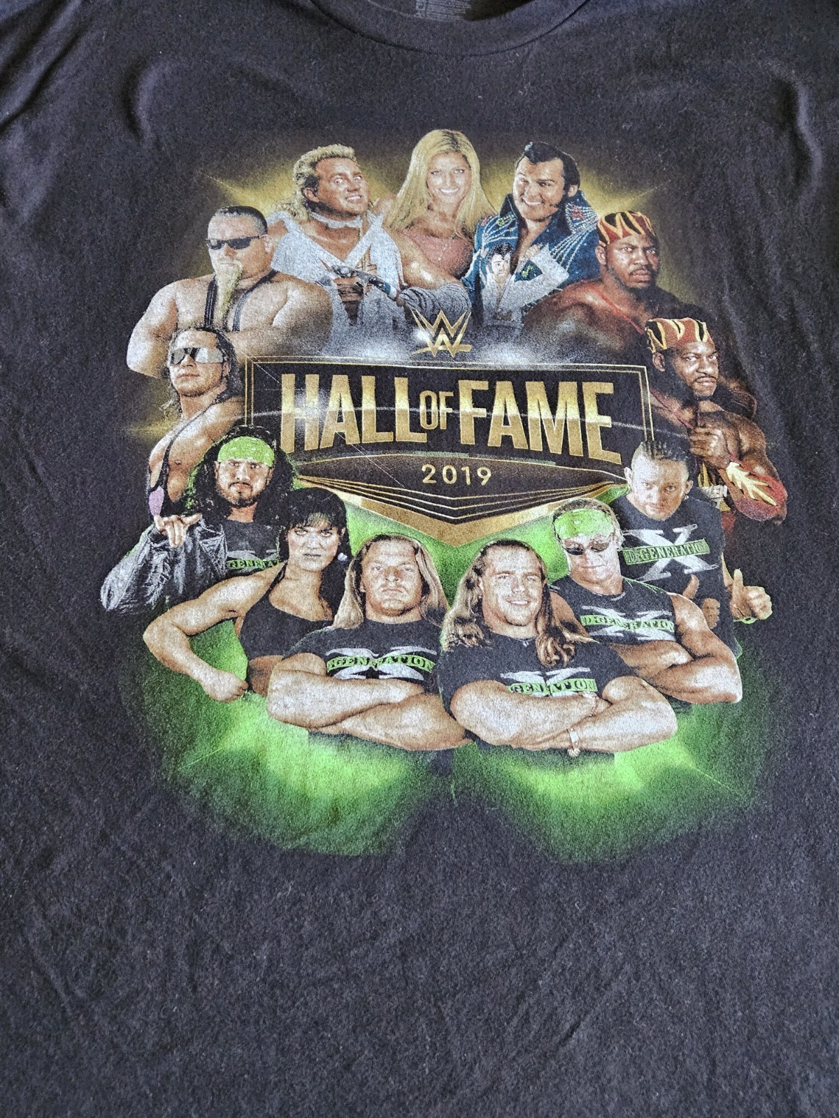 WWE HALL OF FAME 2019 INDUCTION CEREMONY T-SHIRT 2XL DX, HART FOUNDATION RARE!!