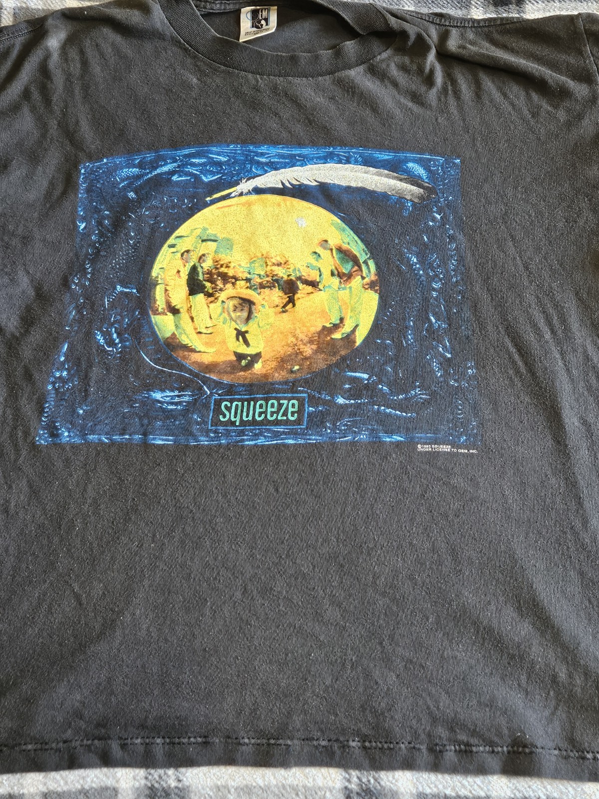 SQUEEZE - SOME FANTASTIC PLACE 1993 TOUR SHIRT XL ORIGINAL VINTAGE RARE!