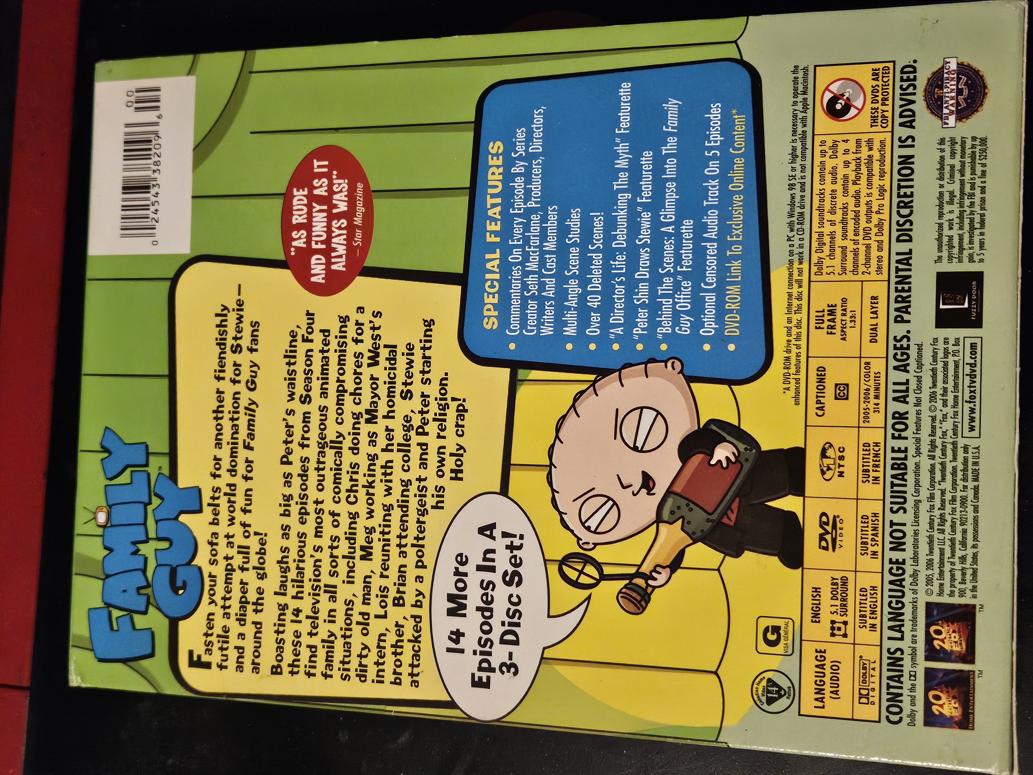FAMILY GUY VOLUME FOUR 3 DVD SET photo 2