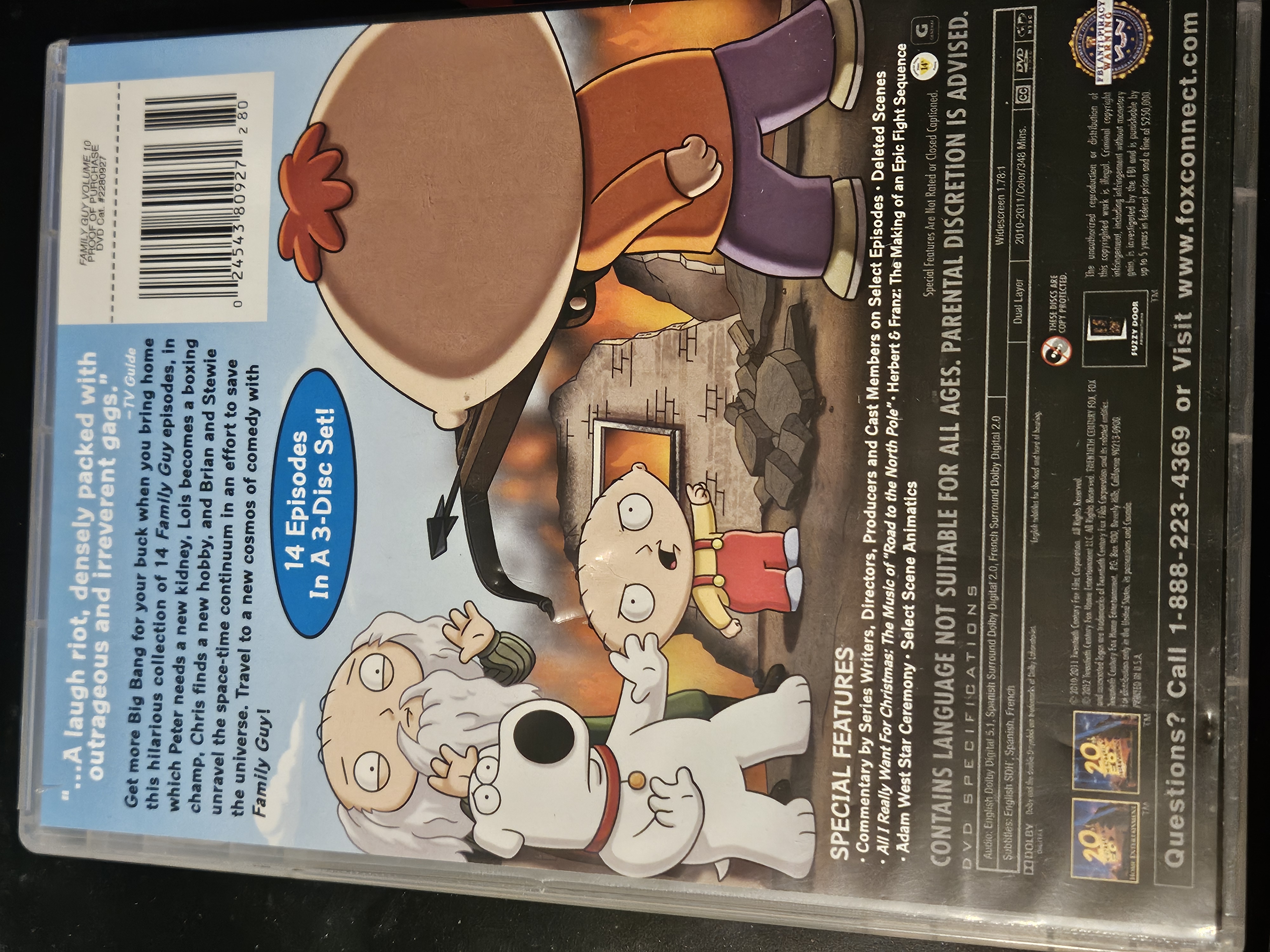 FAMILY GUY VOLUME TEN 3 DVD BOX SET photo 2